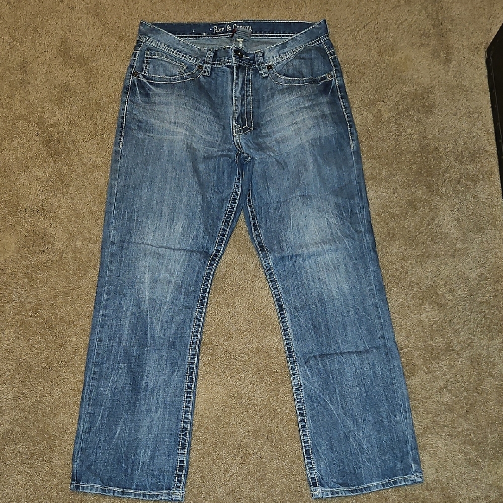 Axe & Crown Blue Relaxed Boot Jeans Medium Wash